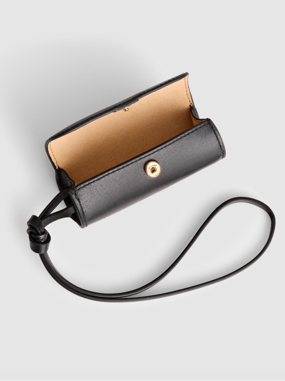 NWT/ Madewell Black Leather Lipstick Pouch